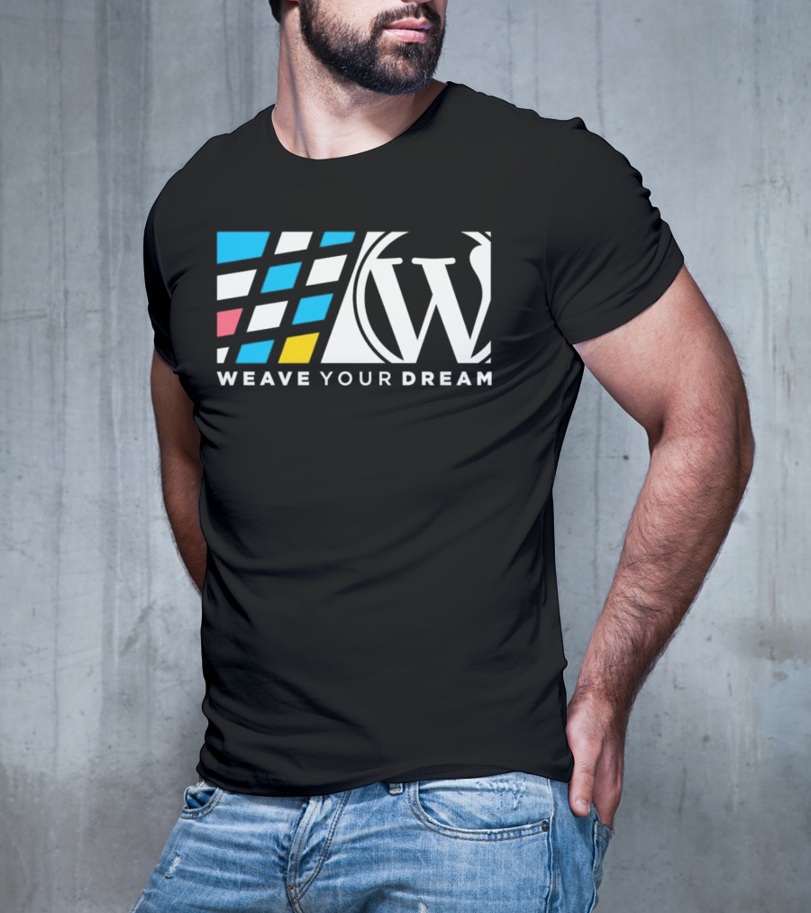 Weave Your Dream W Logo With Colorful Shapes T-Shirt