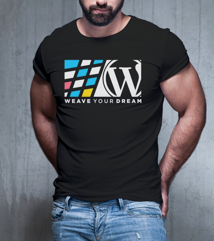 Weave Your Dream W Logo With Colorful Shapes T-Shirt