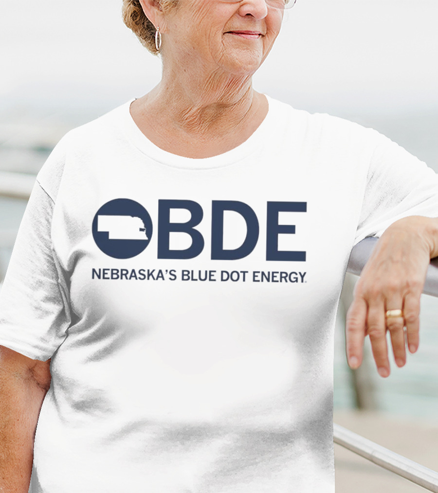 OBDE Nebraska's Blue Dot Energy With State T-Shirt