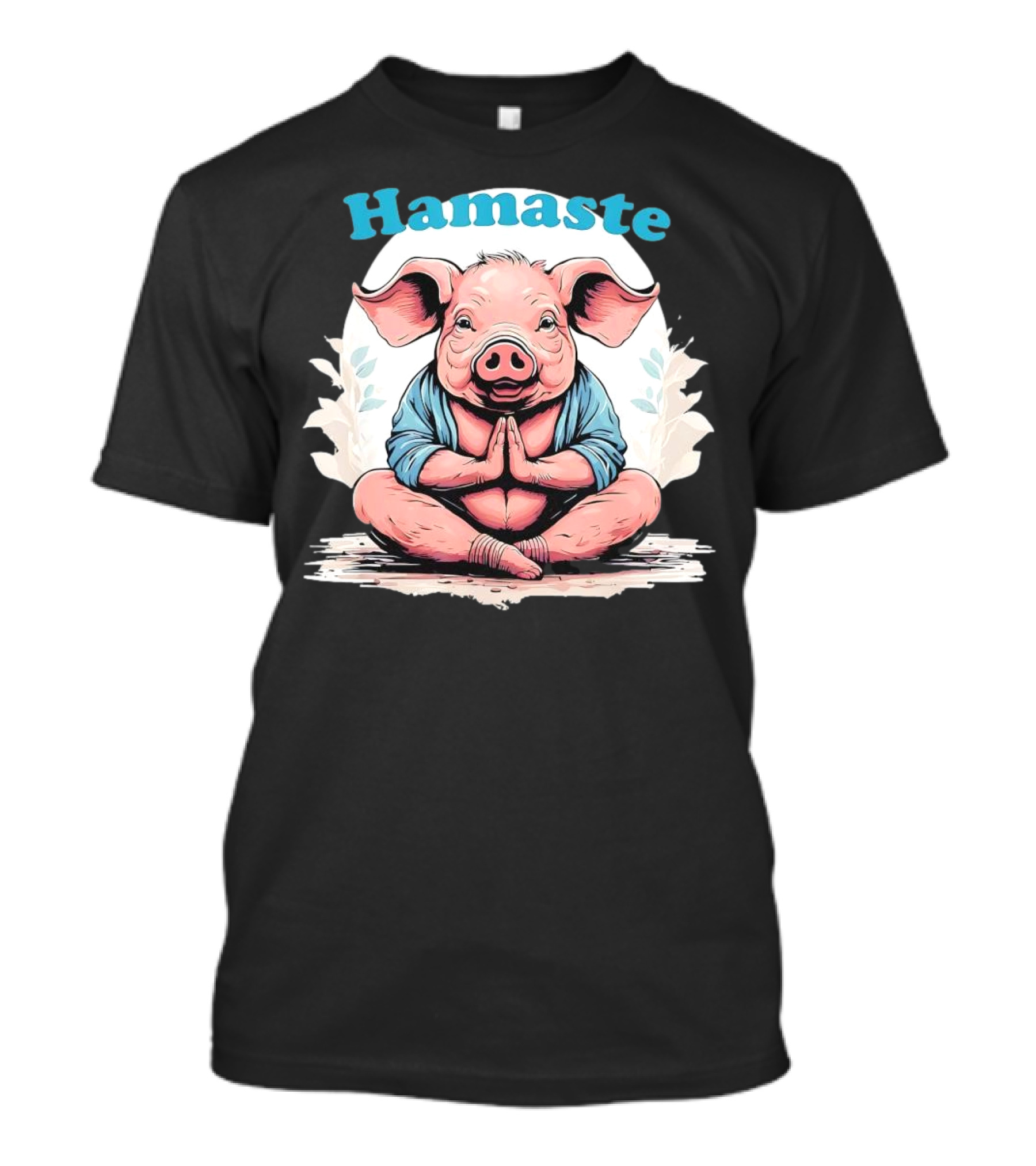 Hamaste Schwein Yoga Namaste Nationaler Humor T-Shirt