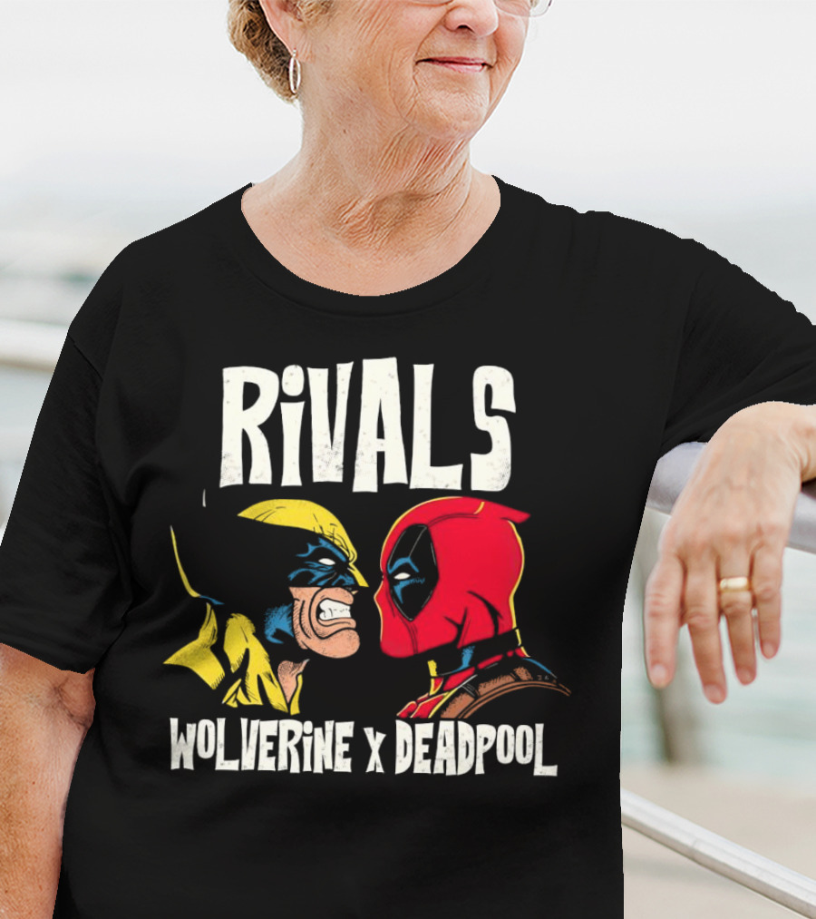 Rivals Wolverine X Deadpool Faceoff T-Shirt
