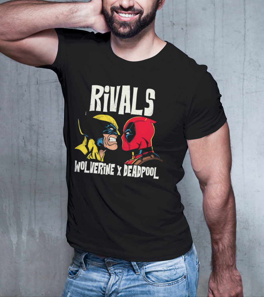 Rivals Wolverine X Deadpool Faceoff T-Shirt