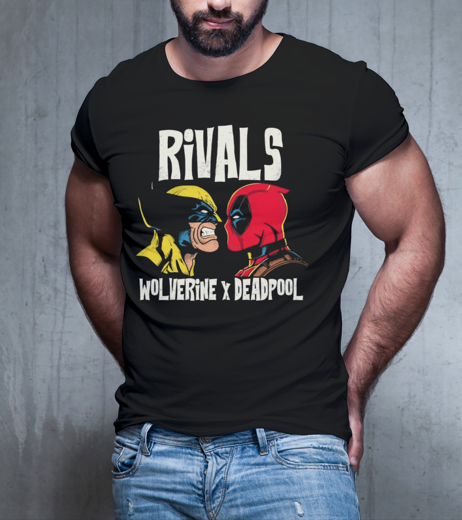 Rivals Wolverine X Deadpool Faceoff T-Shirt