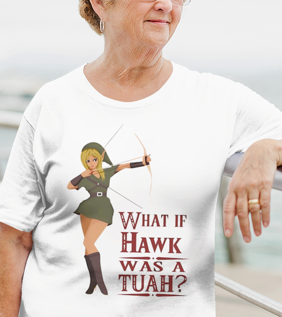 What If Hawk Was A Tuah? Zelda Archer In Green Tunic T-Shirt