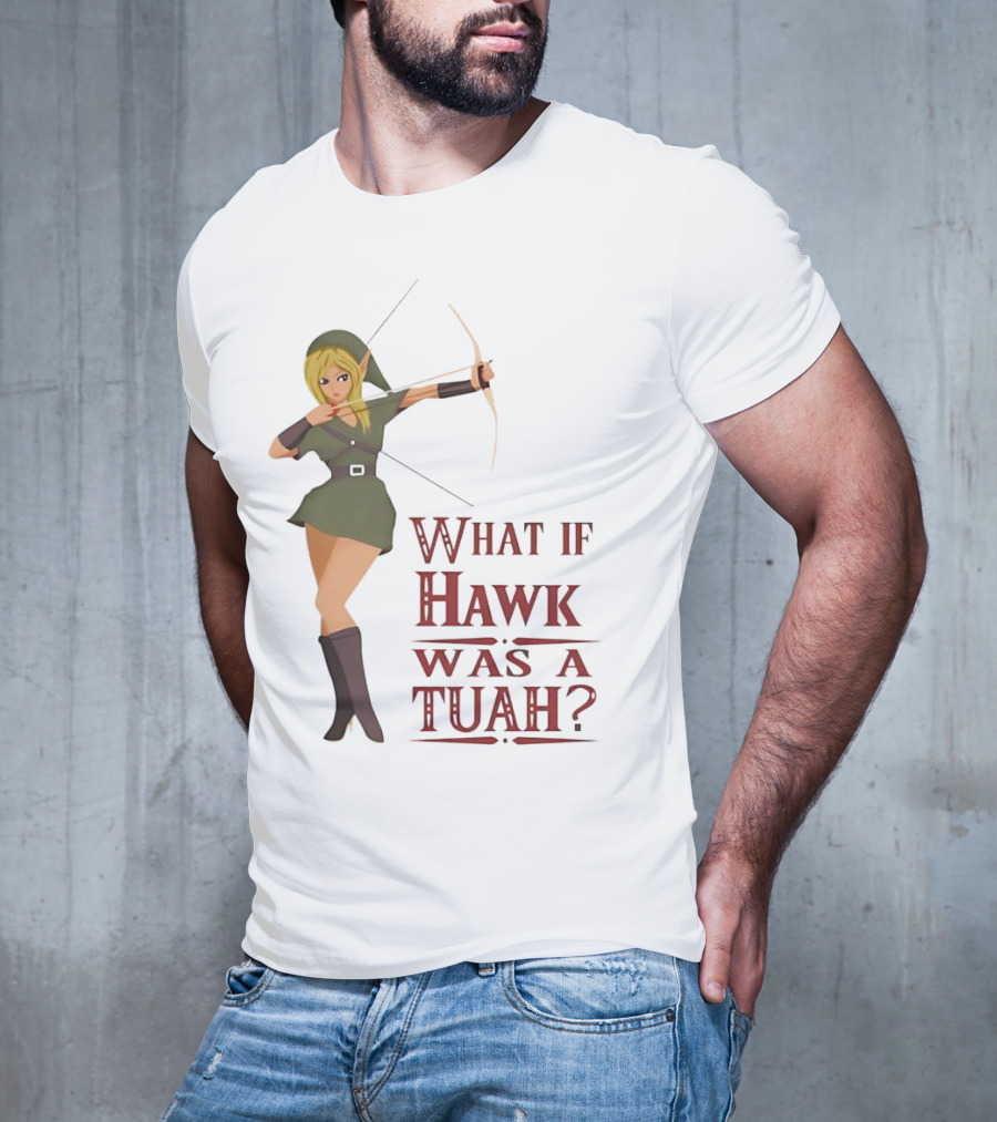What If Hawk Was A Tuah? Zelda Archer In Green Tunic T-Shirt