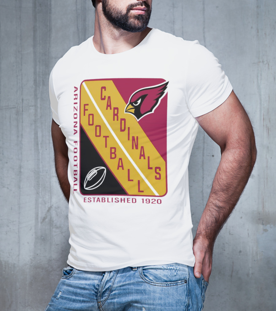 Arizona Cardinals Football Established 1920 Starter Shield T-Shirt