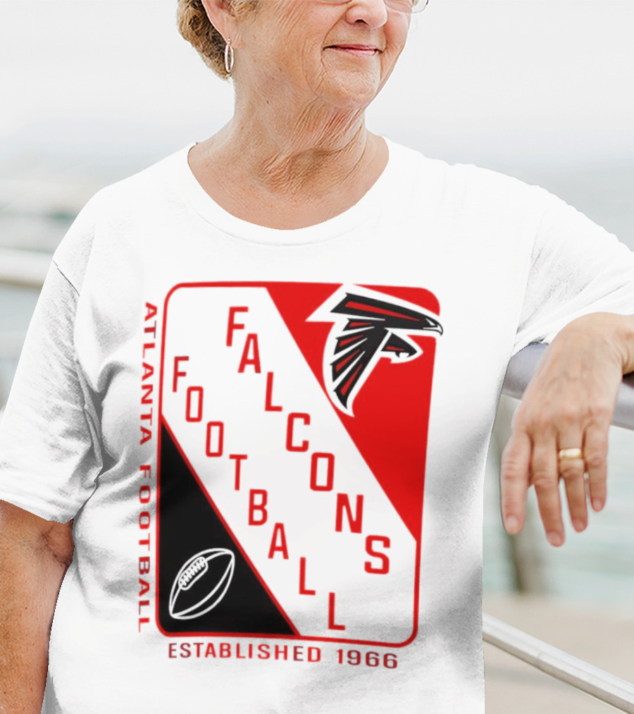 Atlanta Falcons Football Established 1966 Shield T-Shirt