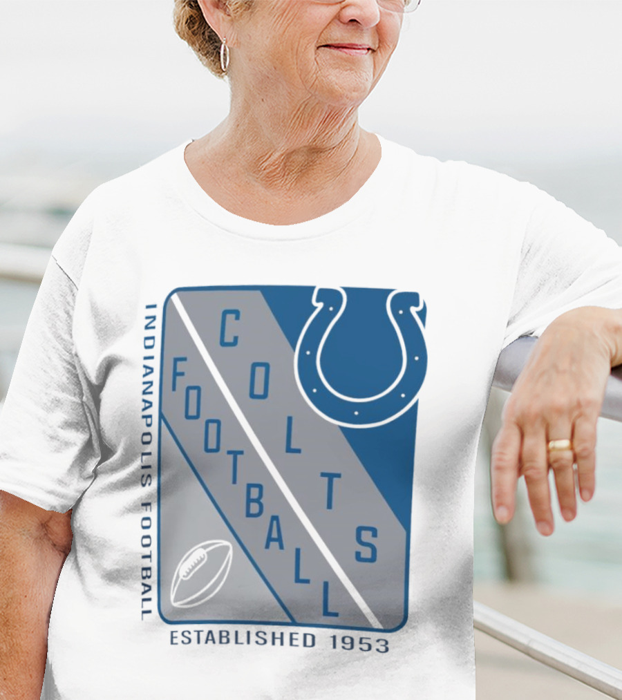 Indianapolis Colts Football Shield Established 1953 T-Shirt