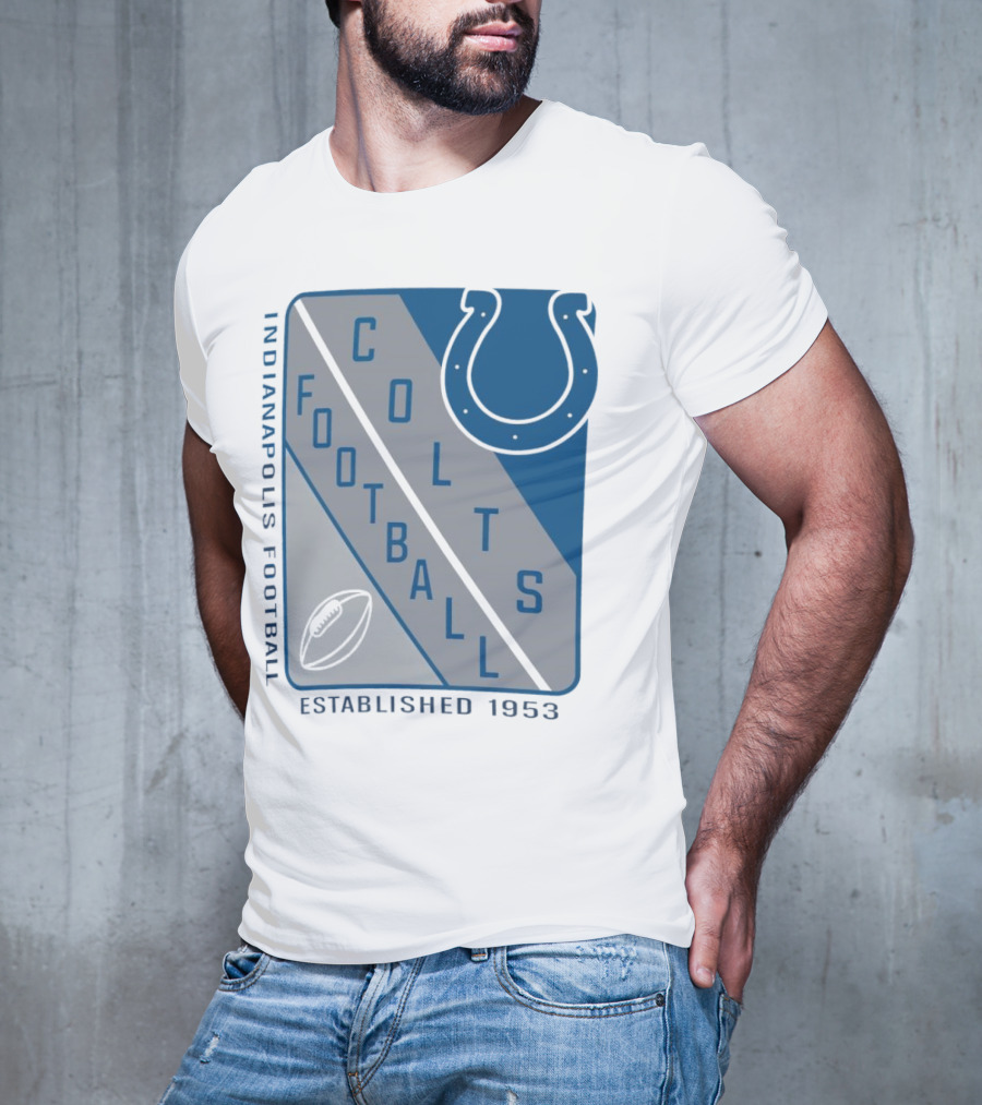Indianapolis Colts Football Shield Established 1953 T-Shirt