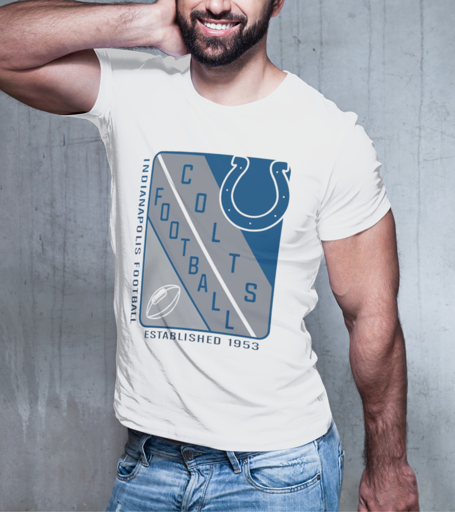 Indianapolis Colts Football Shield Established 1953 T-Shirt