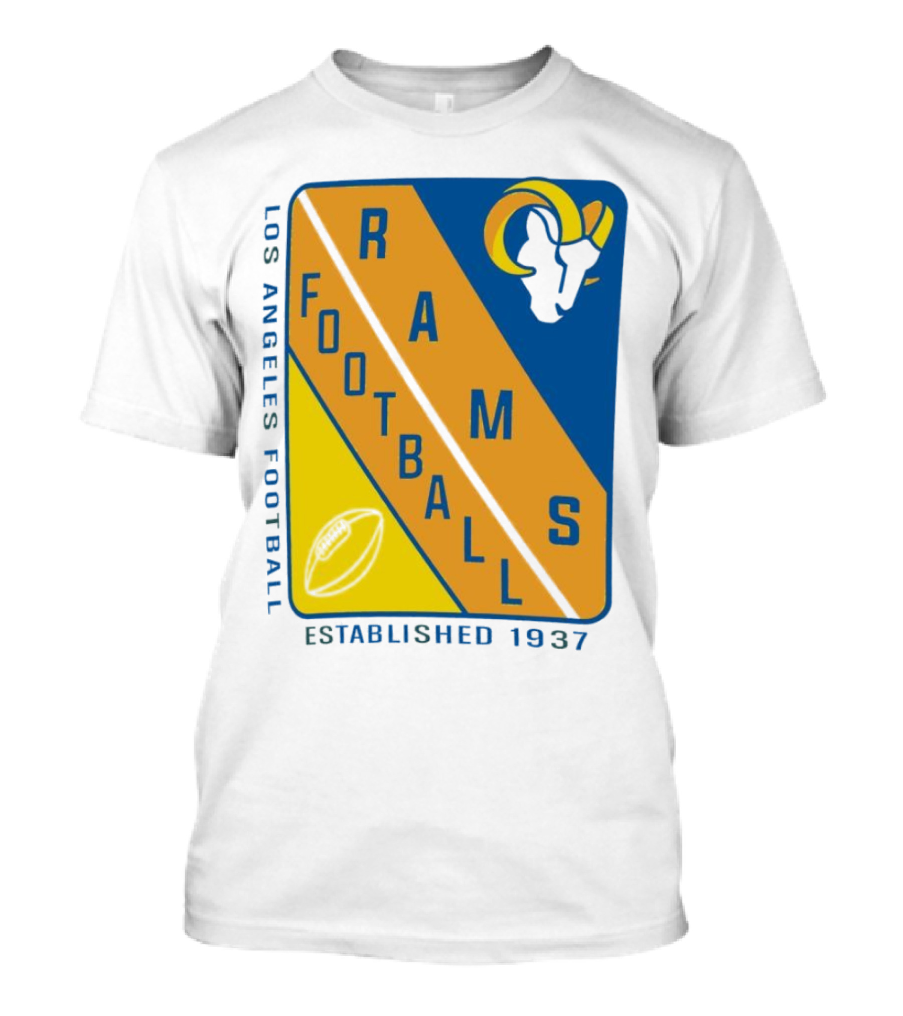 Los Angeles Rams Football Established 1937 T-Shirt