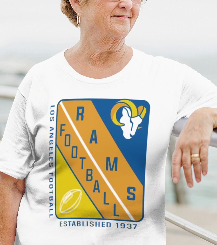 Los Angeles Rams Football Established 1937 T-Shirt