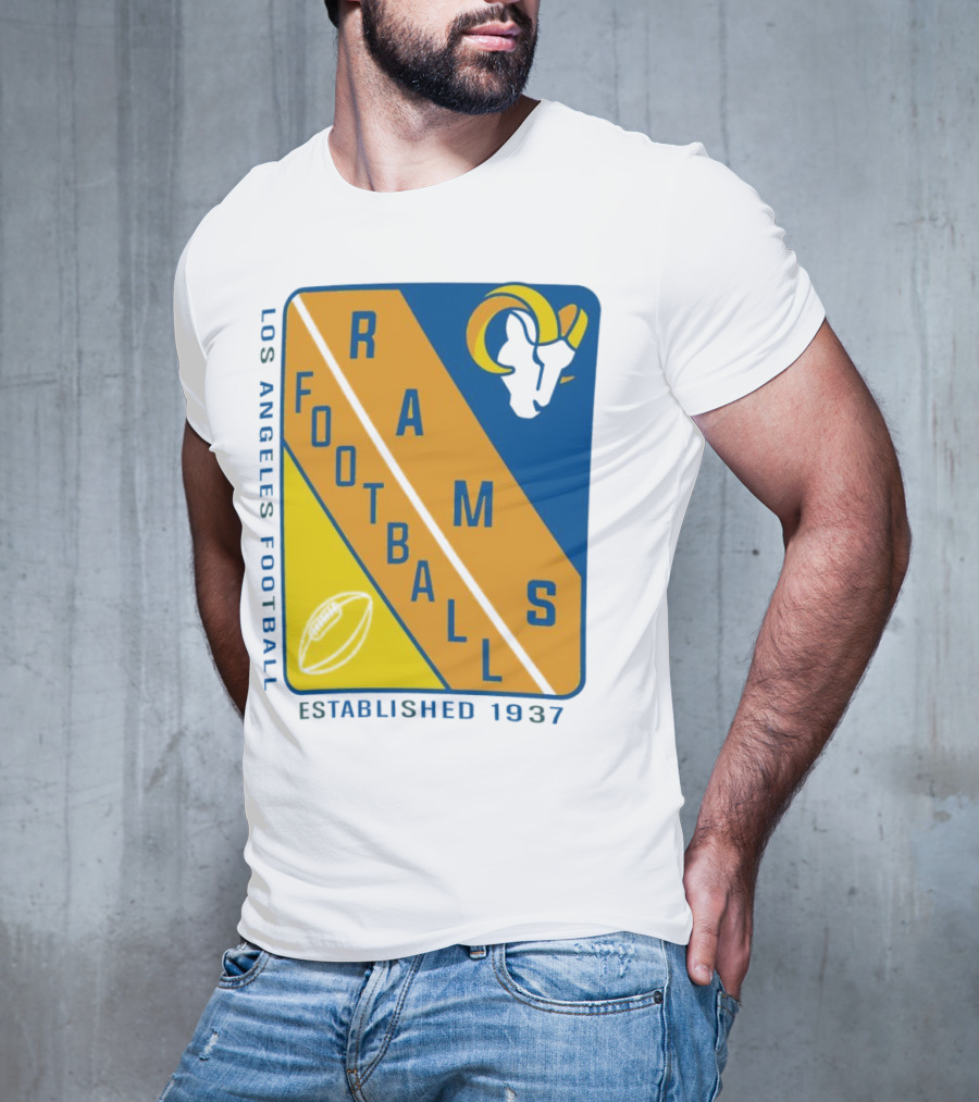 Los Angeles Rams Football Established 1937 T-Shirt