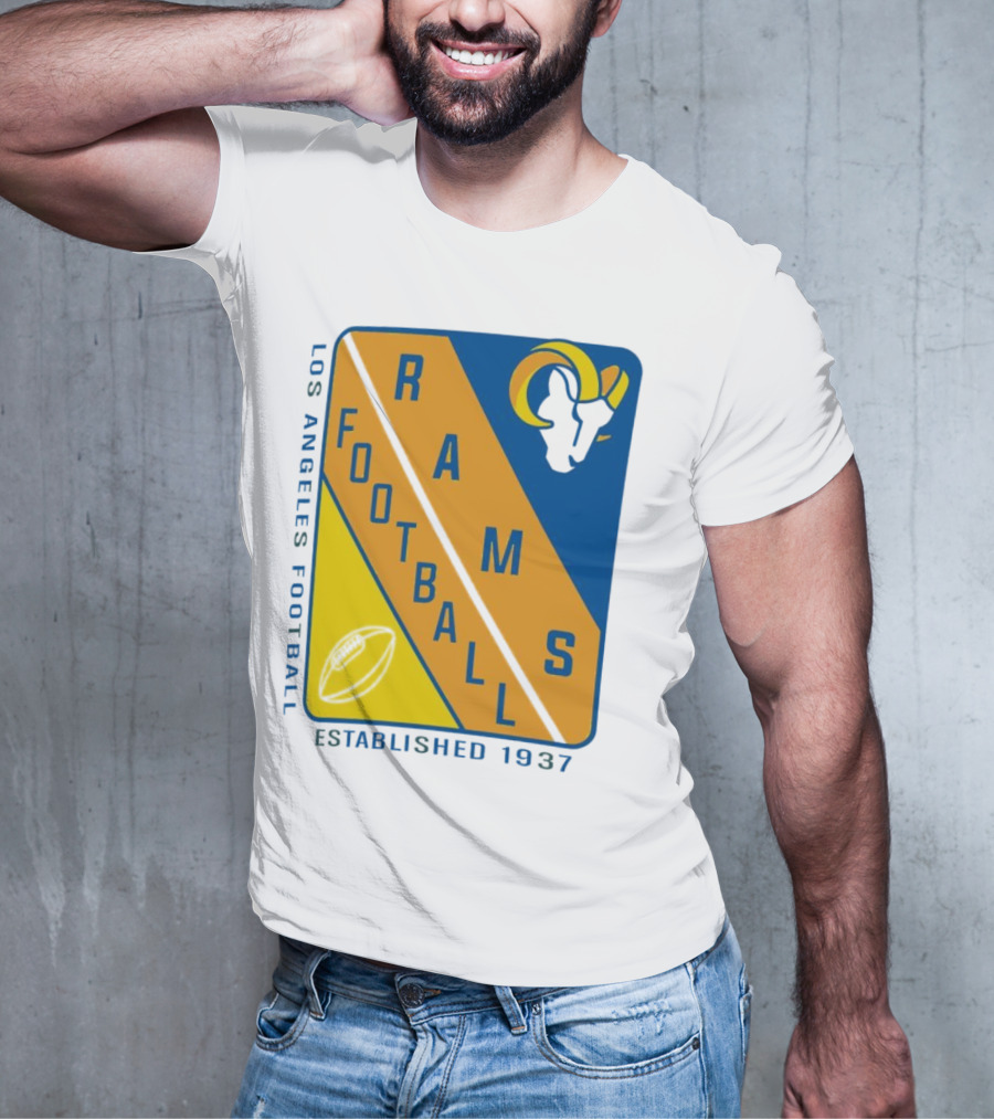 Los Angeles Rams Football Established 1937 T-Shirt