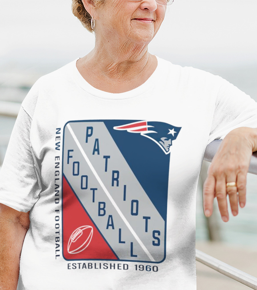 New England Patriots Football Established 1960 Shield T-Shirt