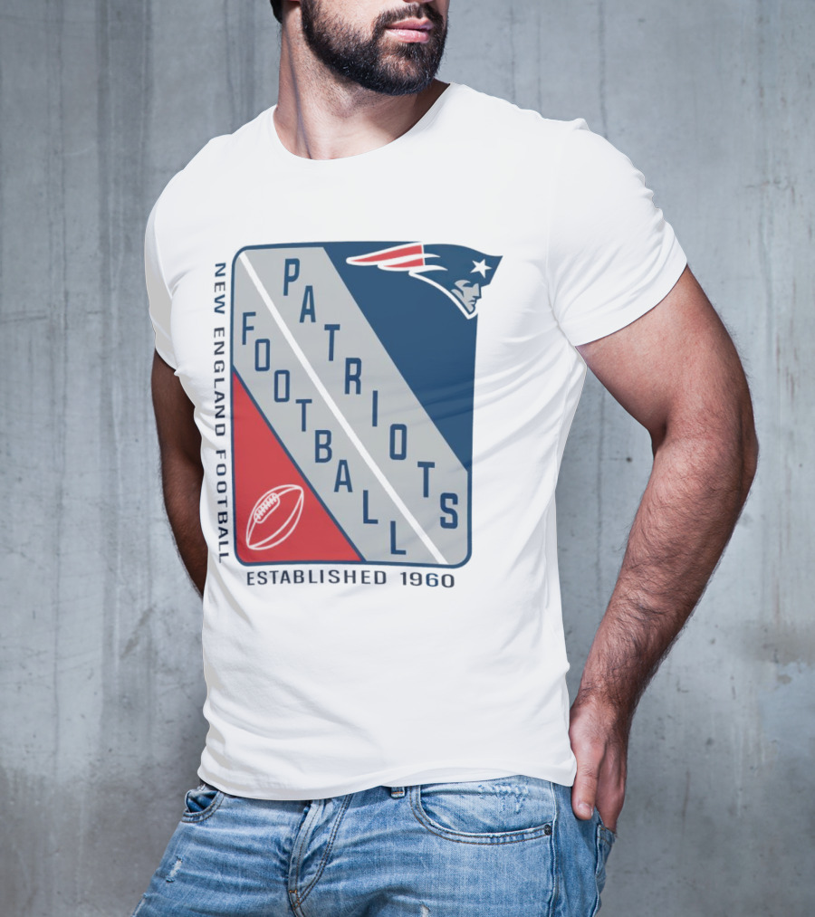 New England Patriots Football Established 1960 Shield T-Shirt