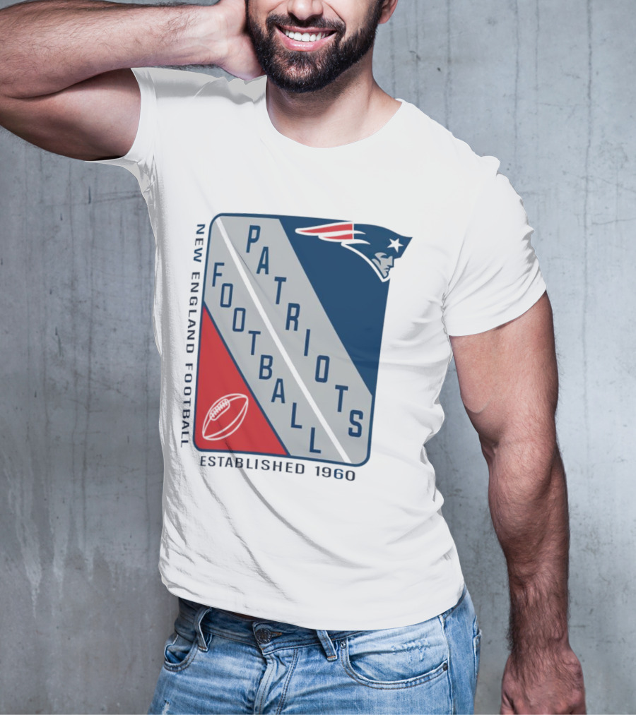 New England Patriots Football Established 1960 Shield T-Shirt