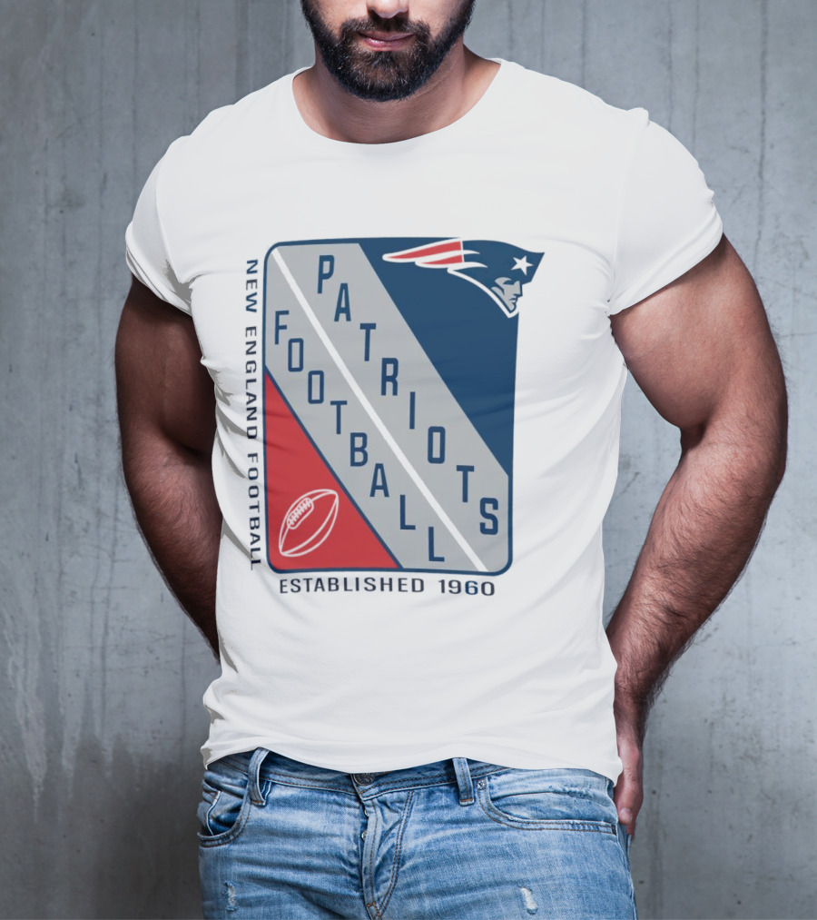 New England Patriots Football Established 1960 Shield T-Shirt