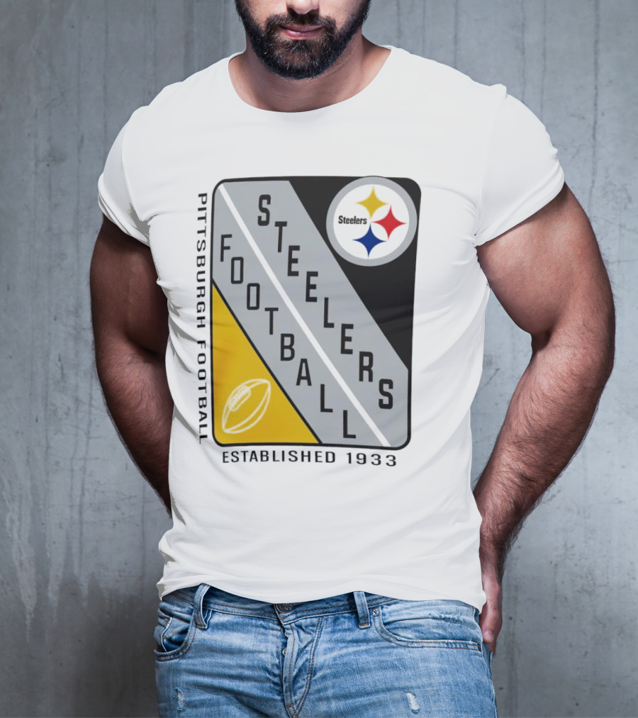 Pittsburgh Steelers Football Established 1933 Shield T-Shirt