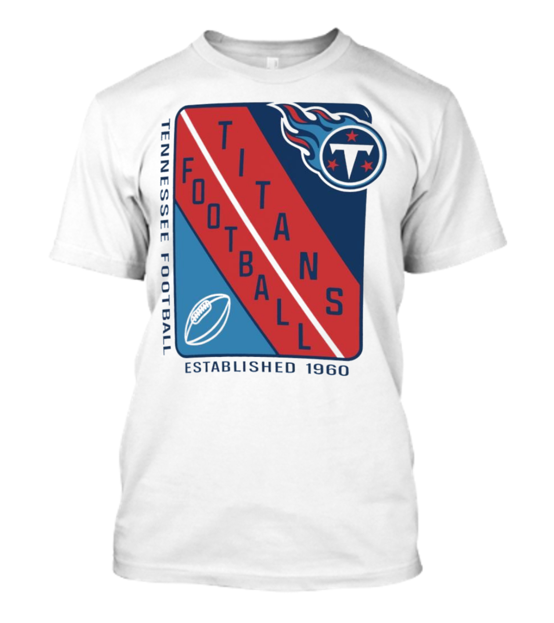 Tennessee Titans Football Established 1960 NFL Shield T-Shirt