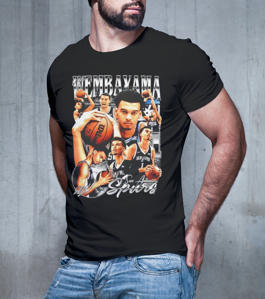 Wembanyama San Antonio Spurs 1 Basketball T-Shirt