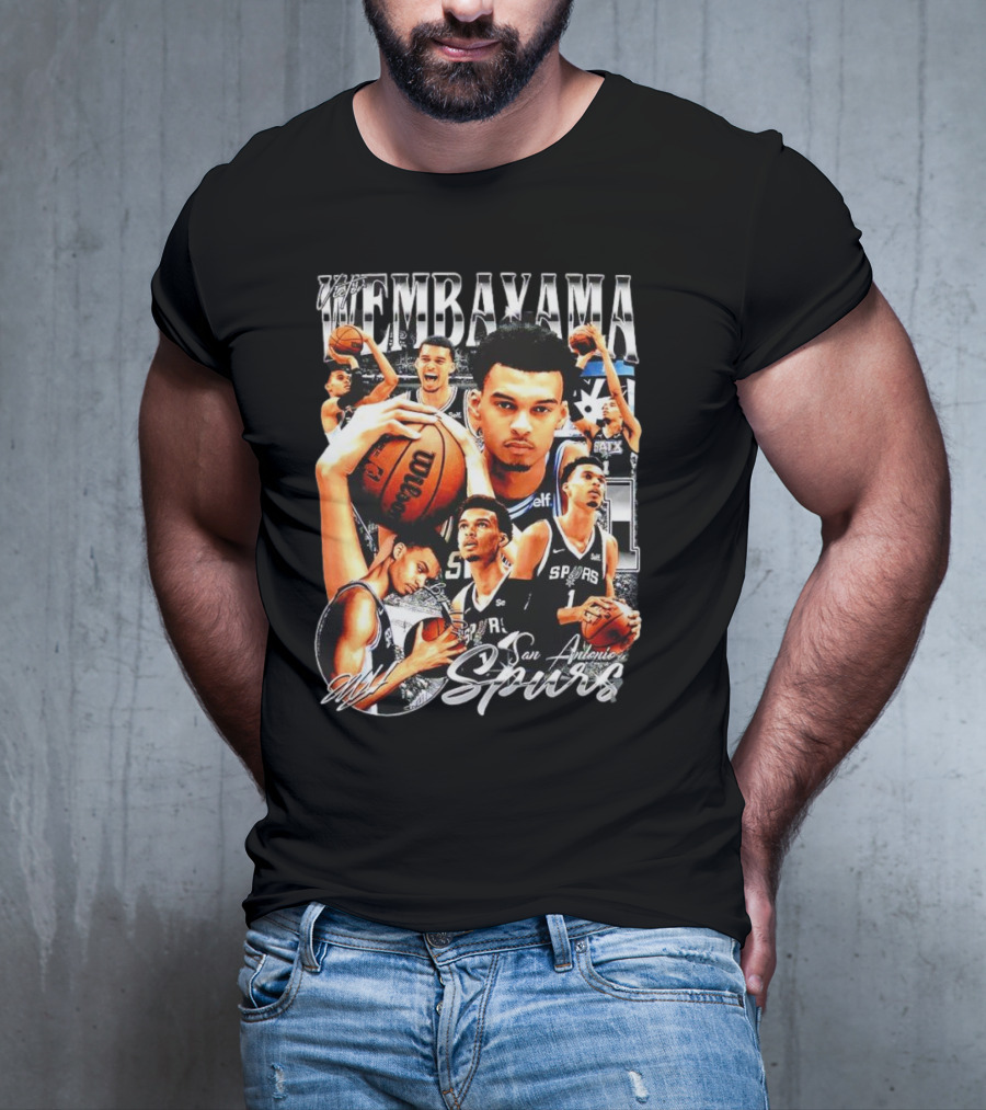Wembanyama San Antonio Spurs 1 Basketball T-Shirt