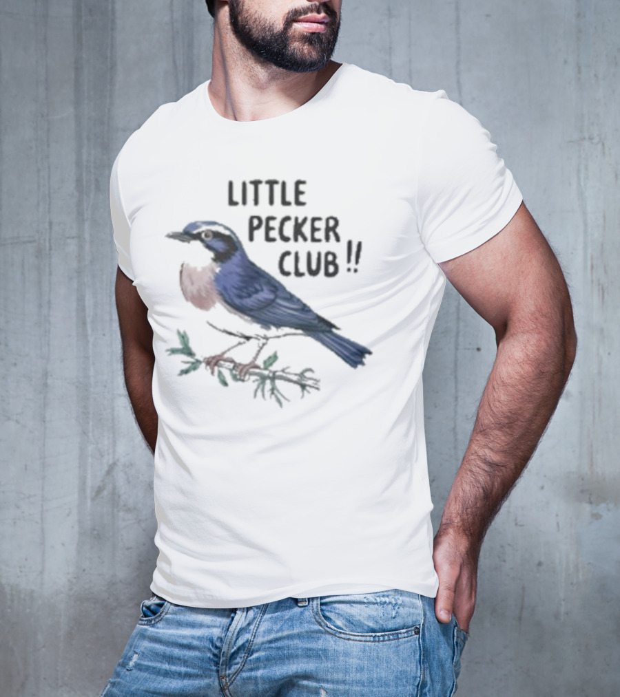 Little Pecker Club Bluebird On Branch T-Shirt