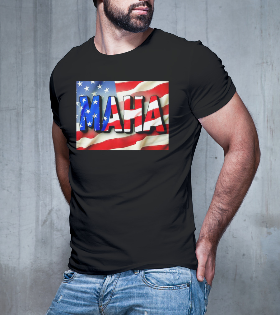 MAHA American Flag USA Patriotic Banner T-Shirt