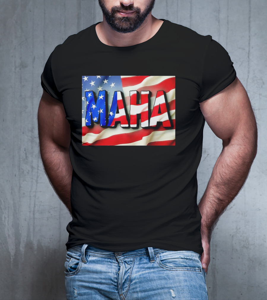 MAHA American Flag USA Patriotic Banner T-Shirt