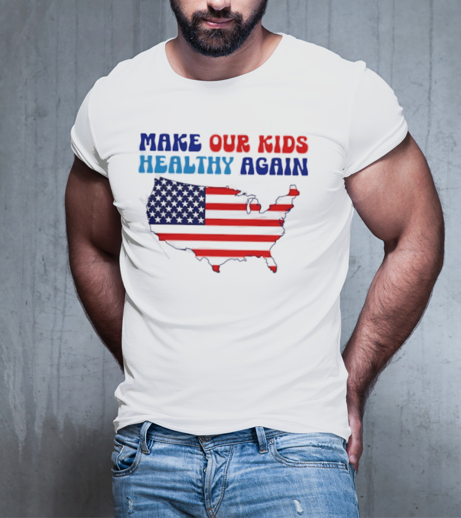 Make Our Kids Healthy Again United States Map T-Shirt