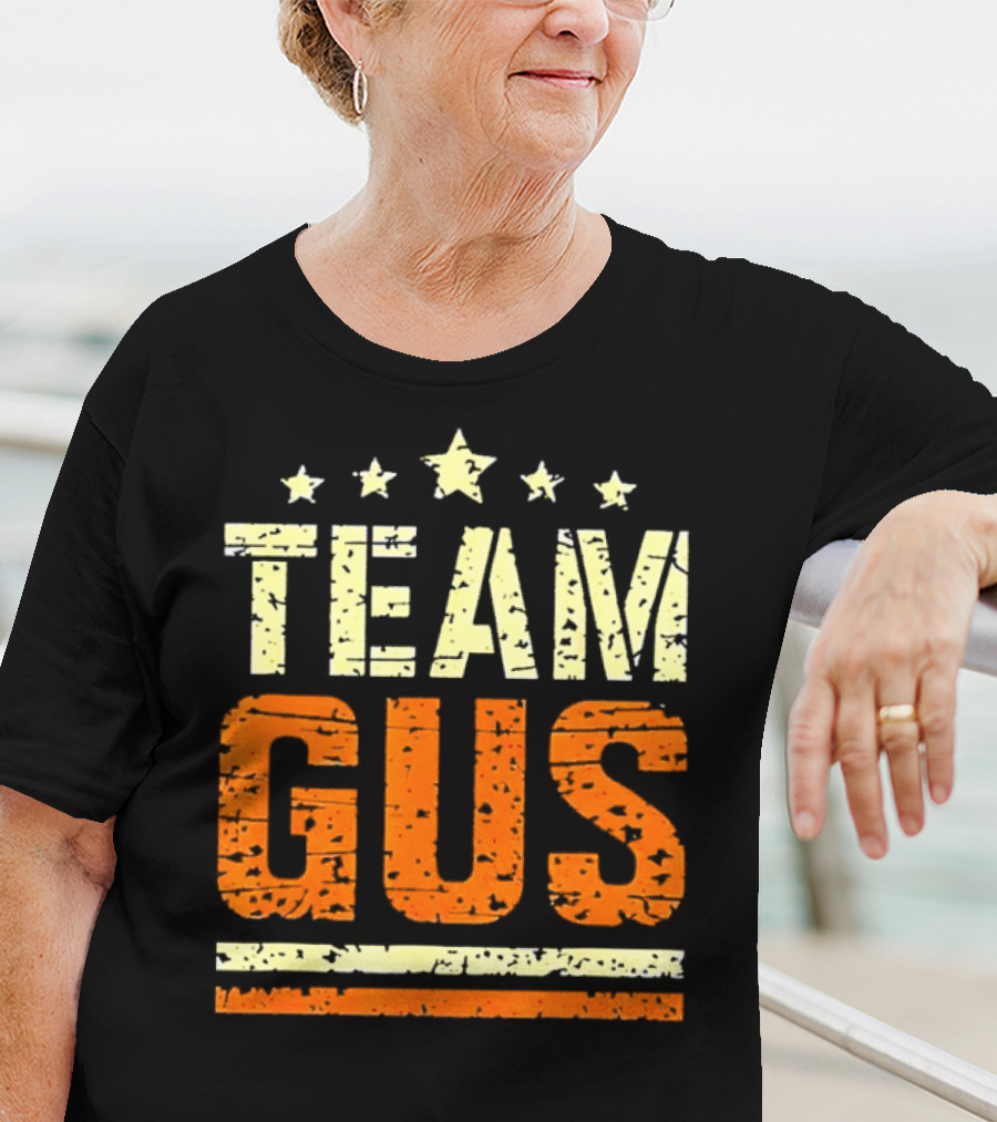 Team Gus Retro Vintage Style Stars T-Shirt