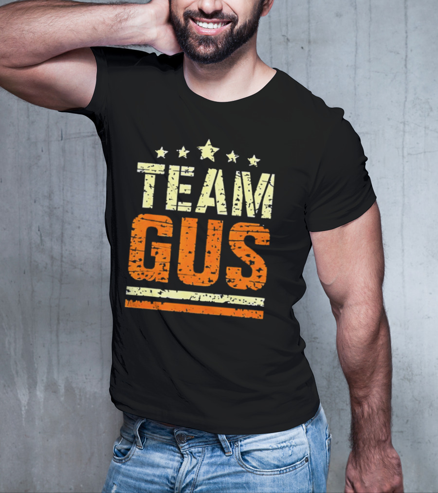 Team Gus Retro Vintage Style Stars T-Shirt