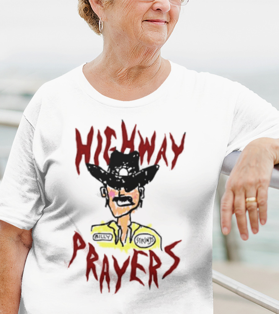 Highway Prayers Cowboy Sheriff With Billy Strings Badge T-Shirt