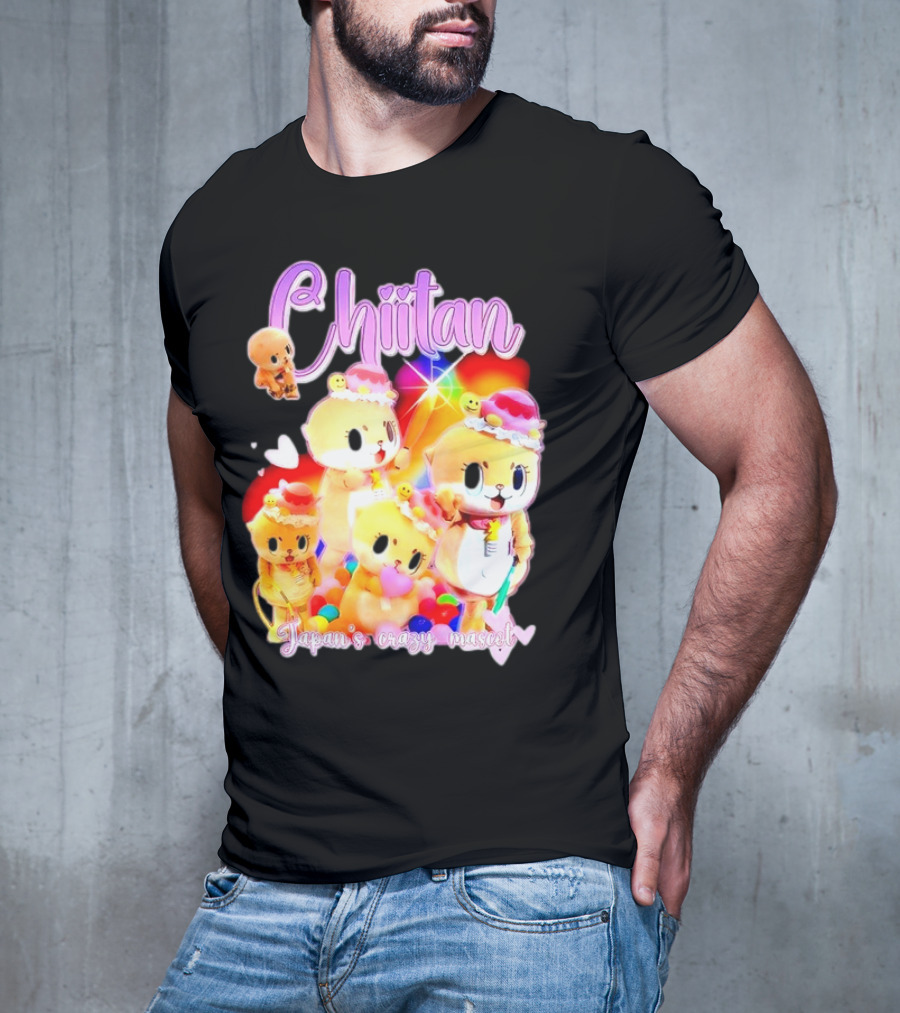Chiitan Japan's Crazy Mascot Hinged Tweets T-Shirt