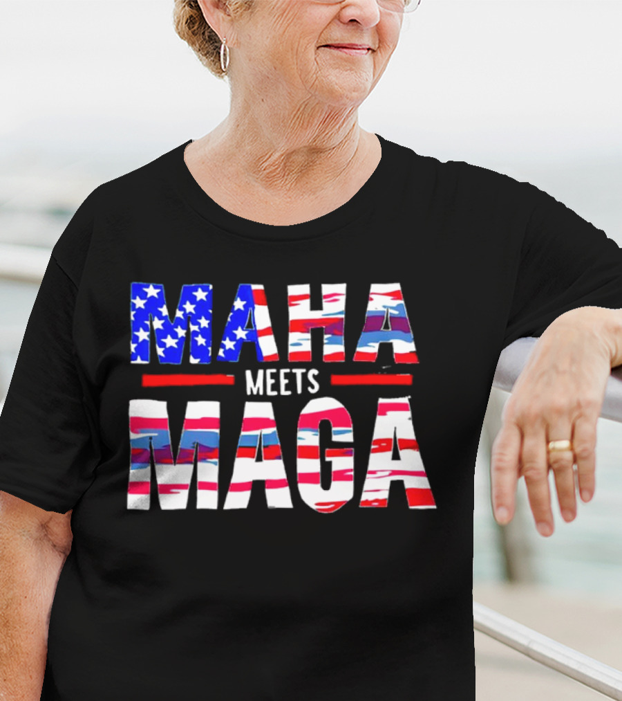 MAHA Meets MAGA US Flag T-Shirt