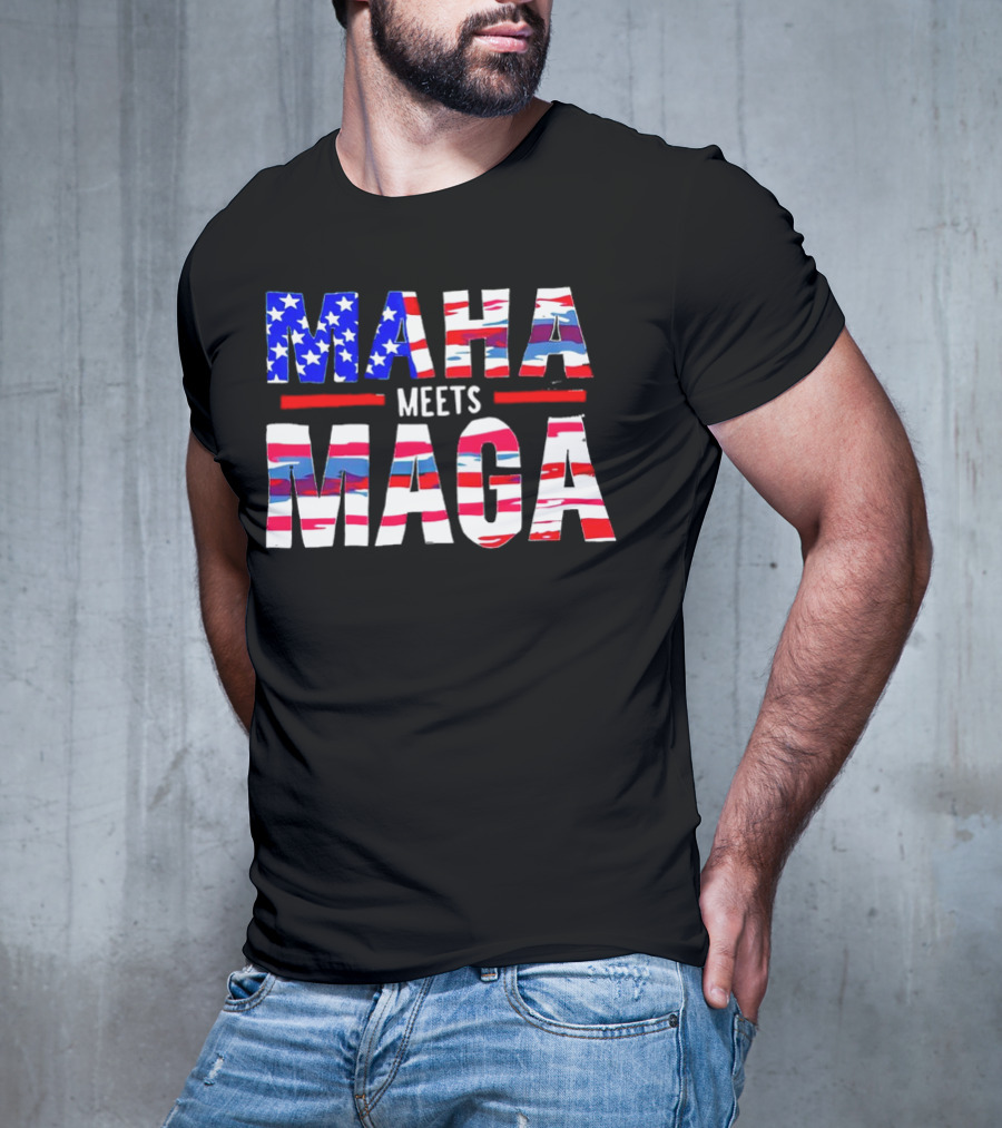 MAHA Meets MAGA US Flag T-Shirt