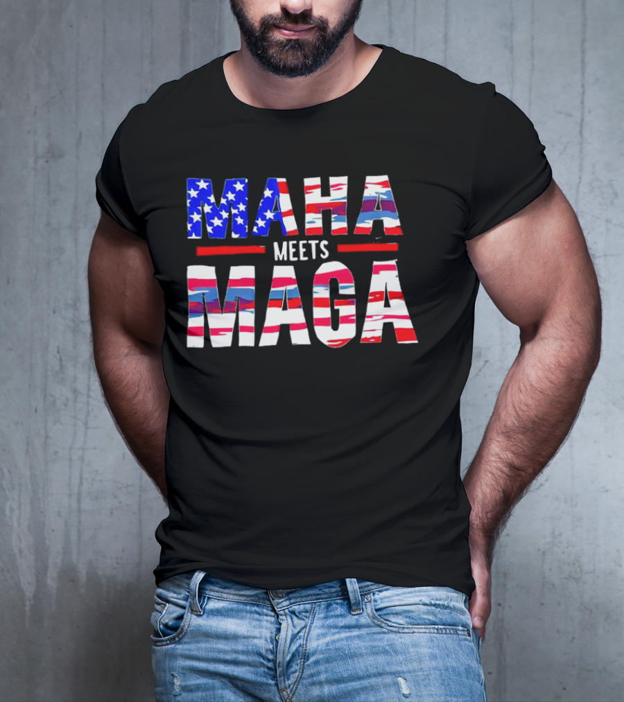 MAHA Meets MAGA US Flag T-Shirt
