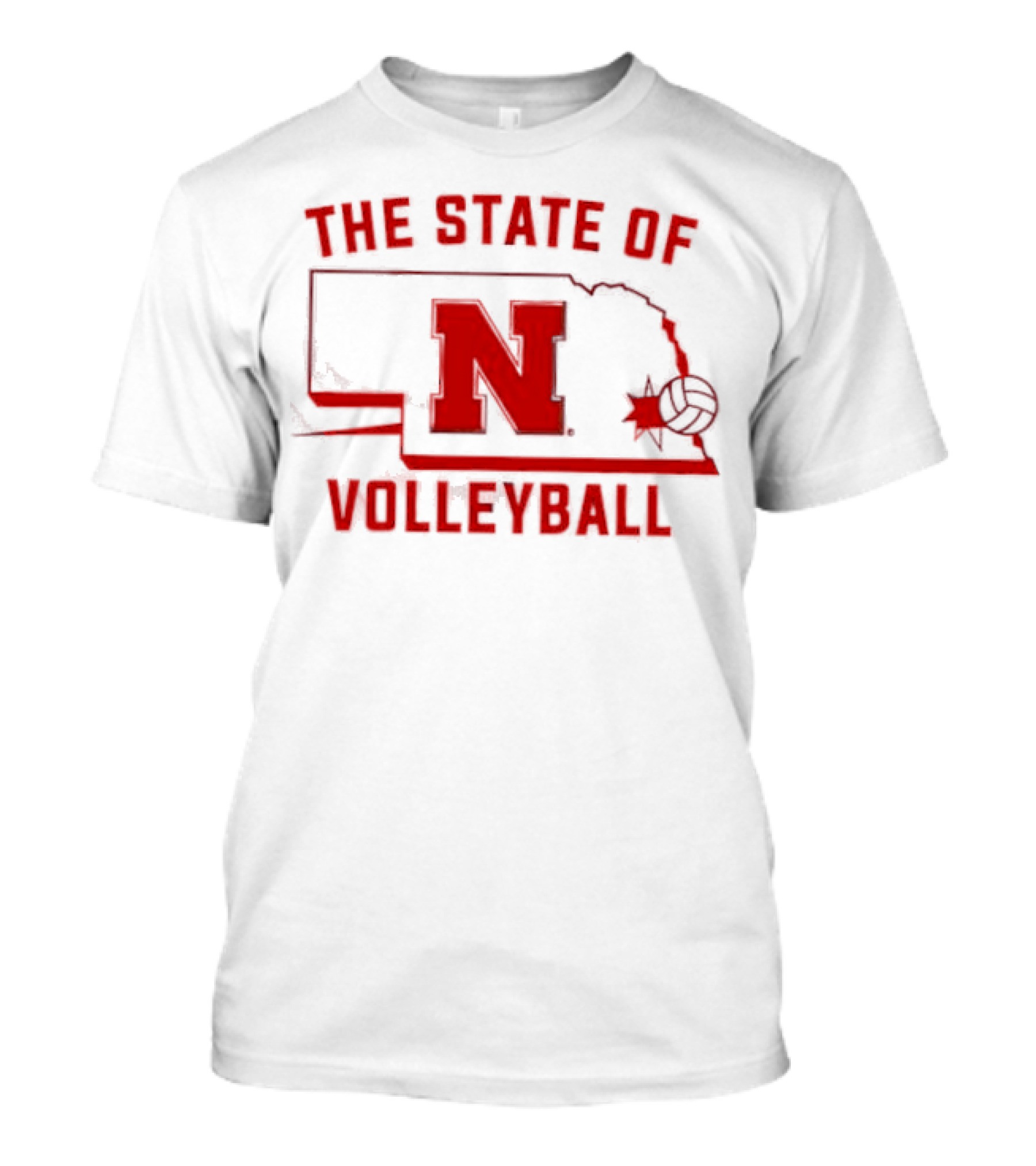 Nebraska Cornhuskers The State Of Volleyball T-Shirt