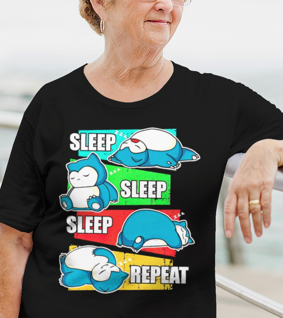 Sleep Sleep Sleep Repeat Snorlax Pokémon Life T-Shirt