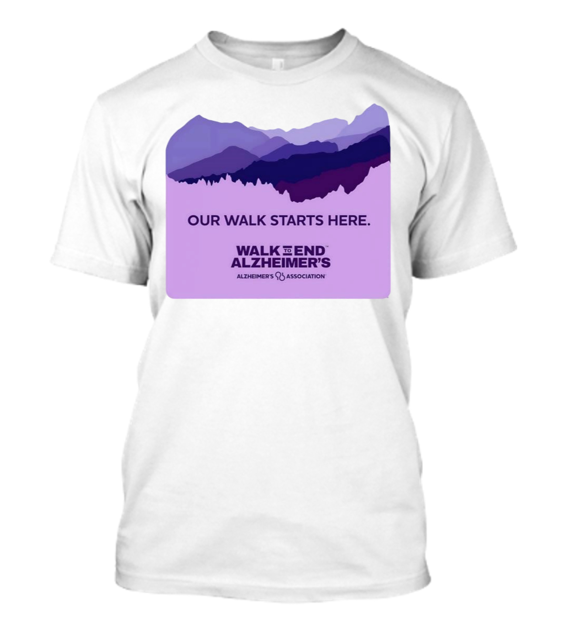 Our Walk Starts Here Walk To End Alzheimer’s Alzheimer's Association T-Shirt