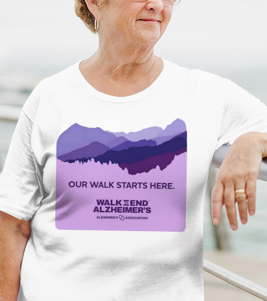Our Walk Starts Here Walk To End Alzheimer’s Alzheimer's Association T-Shirt
