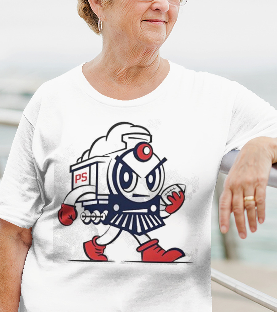 Pate State PS Locomotive Football Mascot T-Shirt