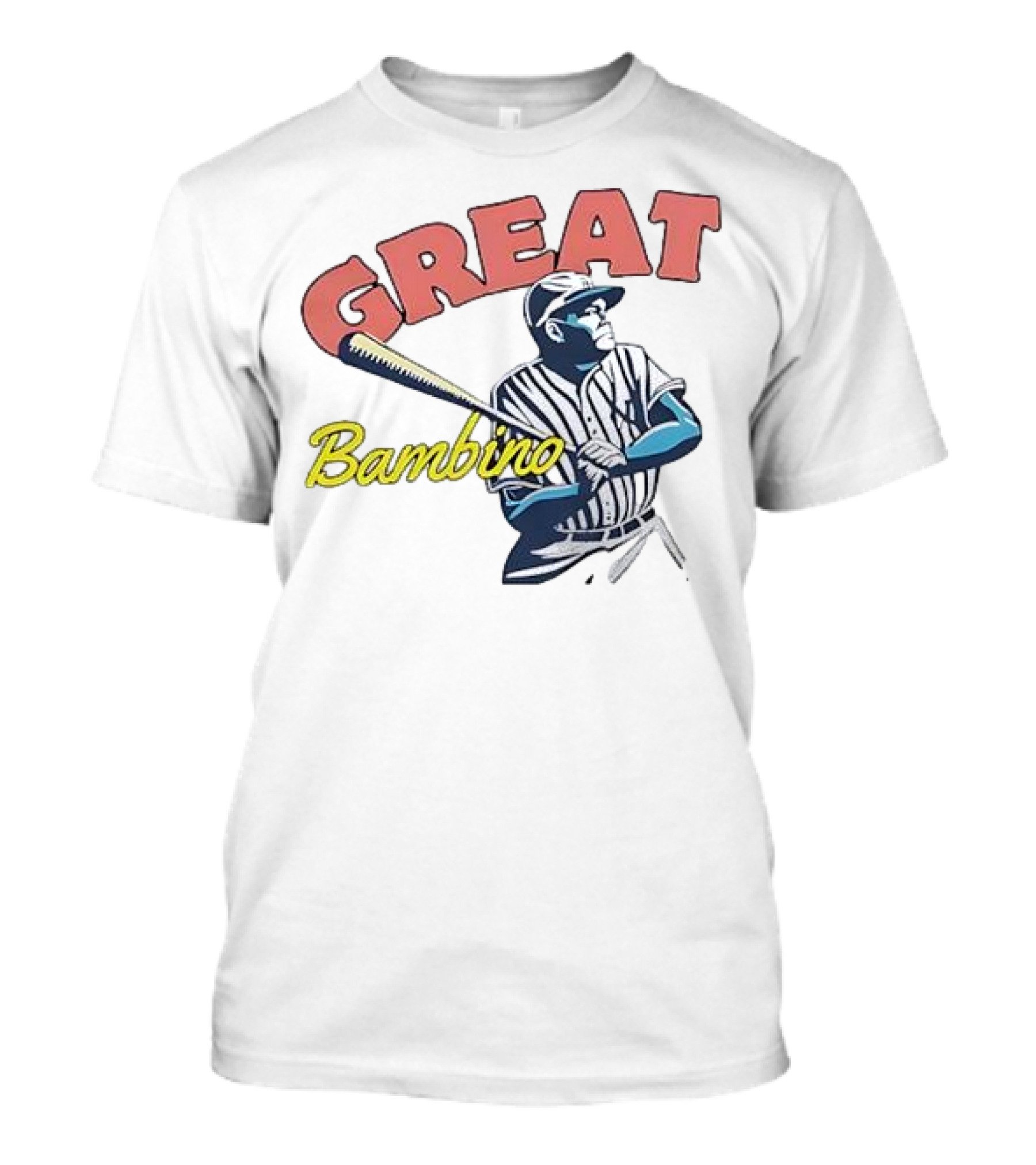 Great Bambino Baseball Legend Iconic Cotton Crew T-Shirt
