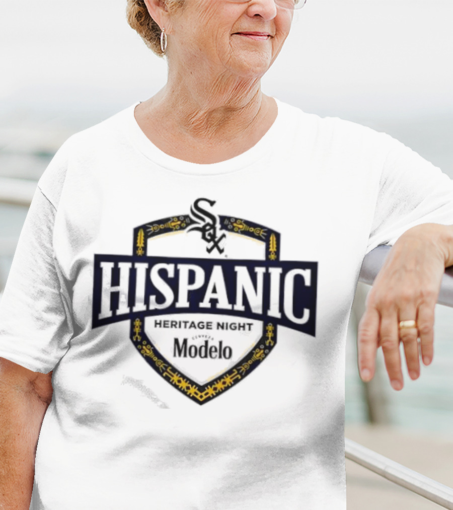 Chicago White Sox Hispanic Heritage Night Modelo Sox Logo Badge T-Shirt
