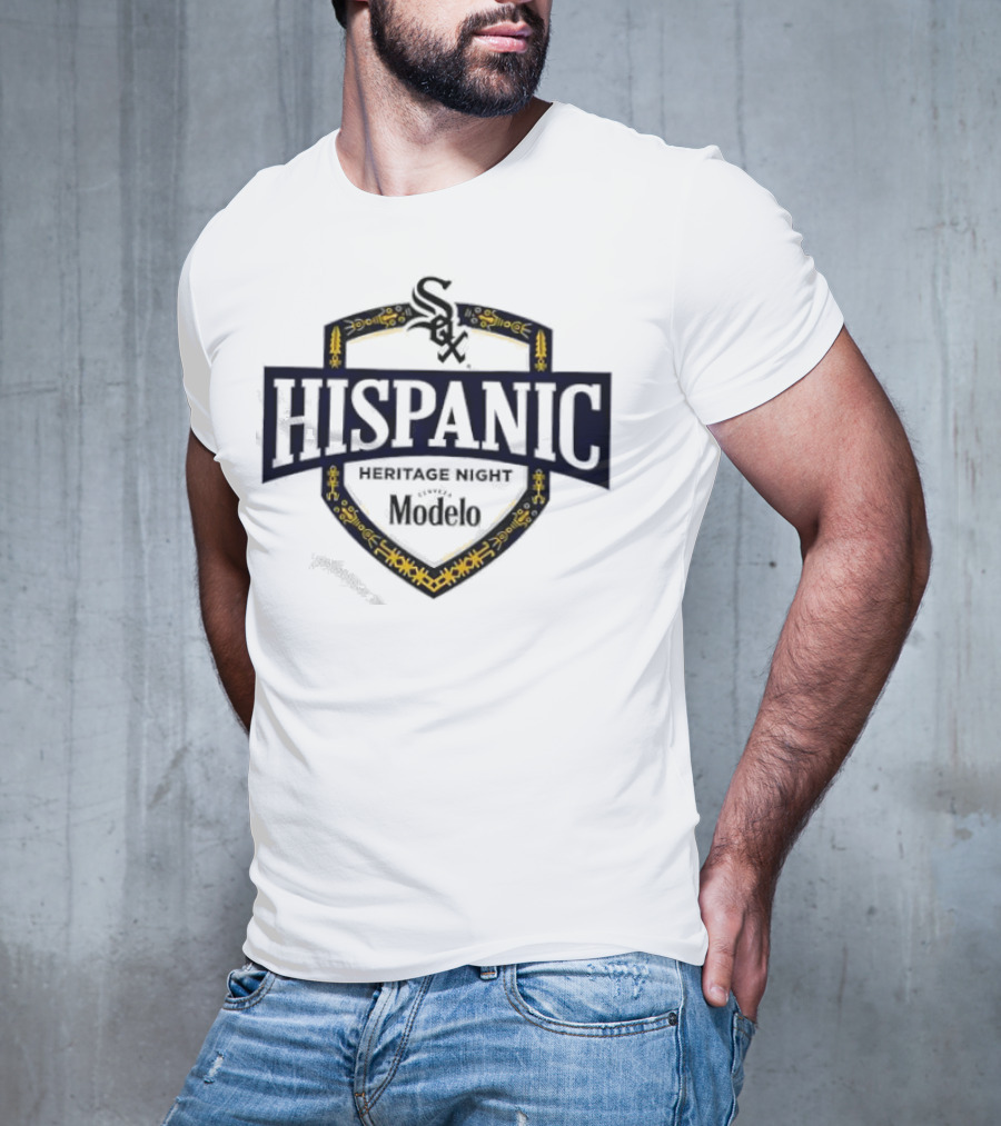 Chicago White Sox Hispanic Heritage Night Modelo Sox Logo Badge T-Shirt