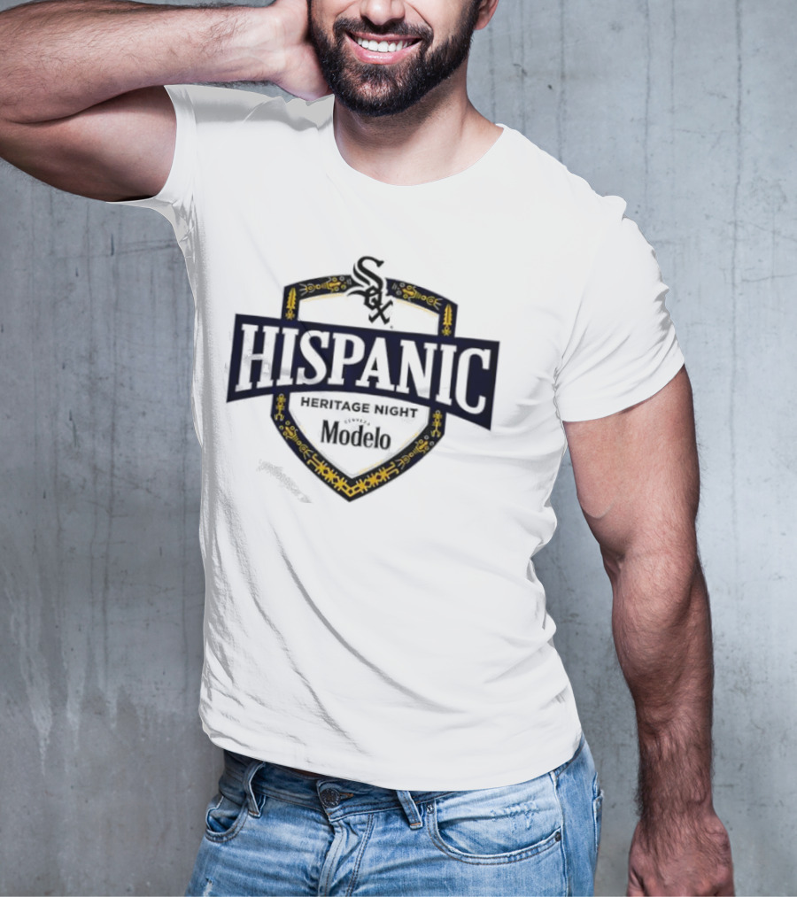 Chicago White Sox Hispanic Heritage Night Modelo Sox Logo Badge T-Shirt