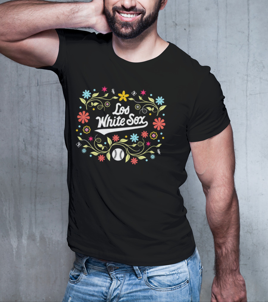Los White Sox Floral Baseball T-Shirt