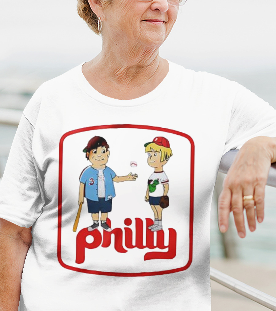 Philadelphia Phillies Phil And Phillis Philly Baseball Cartoon T-Shirt