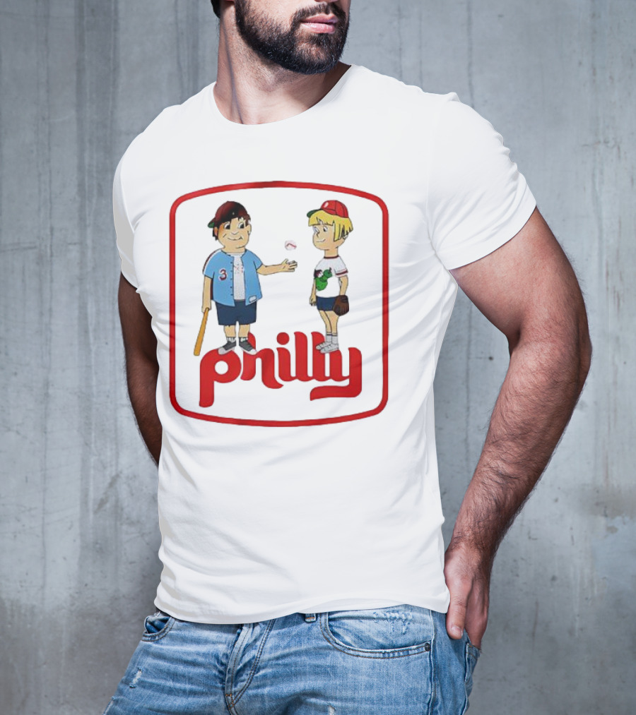 Philadelphia Phillies Phil And Phillis Philly Baseball Cartoon T-Shirt