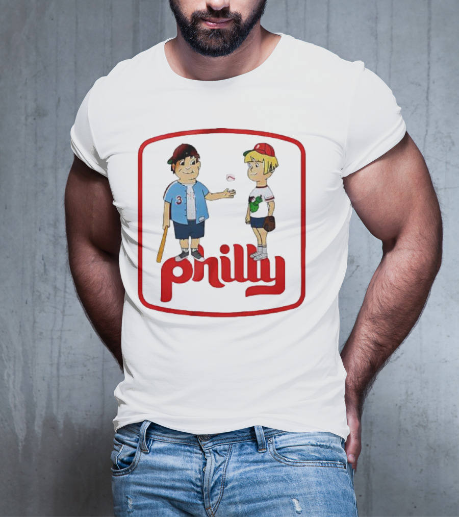 Philadelphia Phillies Phil And Phillis Philly Baseball Cartoon T-Shirt
